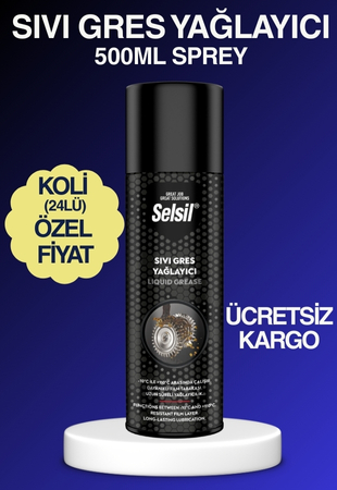 selsil sıvı gres yağlayıcı 500 ml koli