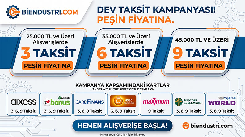 Peşin Fiyatına 3-6-9 Taksit Kampanyası