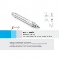 Pemaks PMY-A 016-025 Çift Etkili Manyetikli Yastıklamalı Kalem Silindir