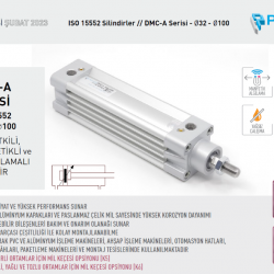 Pemaks DMCE-A 032-0300 Çift Etkili Manyetikli Yastıklamalı Pnömatik Silindir Pemaks DMCE-A 032-0300 Çift Etkili Manyetikli Yastıklamalı Pnömatik Silindir
