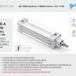 Pemaks DMCE-A 040-0100 Çift Etkili Manyetikli Yastıklamalı Silindir Pemaks DMCE-A 040-0100 Çift Etkili Manyetikli Yastıklamalı Silindir