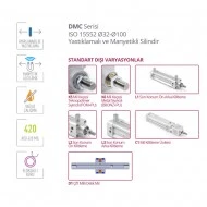 Pemaks DMCE-A 063-0550 Çift Etkili Manyetikli Yastıklamalı Pnömatik Silindir Pemaks DMCE-A 063-0550 Çift Etkili Manyetikli Yastıklamalı Pnömatik Silindir