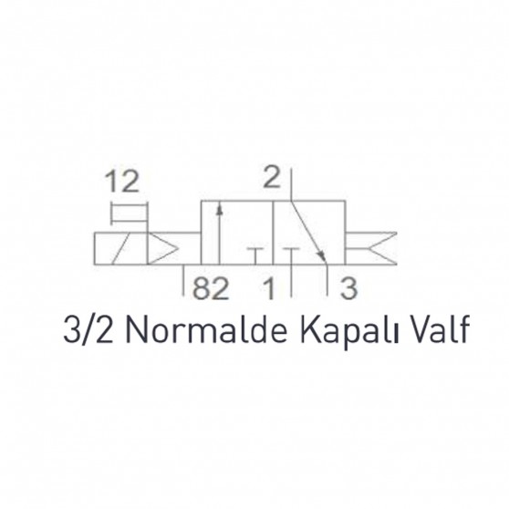 Pemaks PV1E Serisi 1/4" 3/2 Tek Bobin Valf Normalde Kapalı 24VDC Pemaks PV1E Serisi 1/4" 3/2 Tek Bobin Valf Normalde Kapalı 24VDC