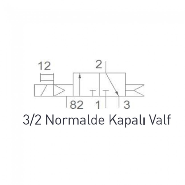 Pemaks PV1E Serisi 1/4" 3/2 Tek Bobin Valf Normalde Kapalı 24VDC Pemaks PV1E Serisi 1/4" 3/2 Tek Bobin Valf Normalde Kapalı 24VDC
