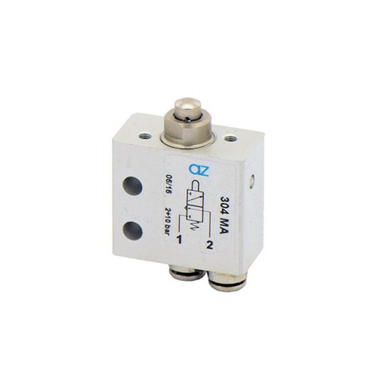304 MA - 4MM 3/2 Pim-Yay Valf N.K. Alttan Çıkışlı Mikro Valf 304 MA - 4MM 3/2 Pim-Yay Valf N.K. Alttan Çıkışlı Mikro Valf