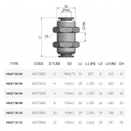 Cmatic MA27 08 08 Perde Geçiş Nipeli 20 Bar