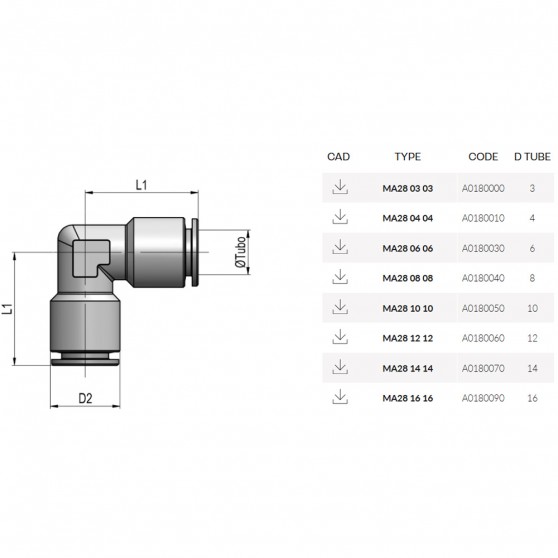 Cmatic MA28 03 03 Dirsek 20 Bar Cmatic MA28 03 03 Dirsek 20 Bar