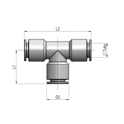 Cmatic MA29 08 06 - T Orantılı Metal Fittings 20 Bar