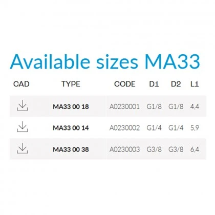 Cmatic MA33 00 38 - 3/8" Tekli Saplama Dişi Cmatic MA33 00 38 - 3/8" Tekli Saplama Dişi