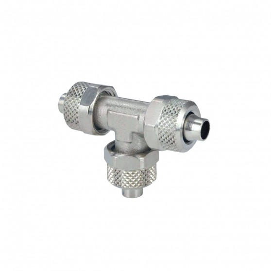 Cmatic MC19 08 08 Metal Seri Pnömatik T Bağlantı Sıkmalı Cmatic MC19 08 08 Metal Seri Pnömatik T Bağlantı Sıkmalı