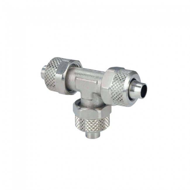 Cmatic MC19 08 08 Metal Seri Pnömatik T Bağlantı Sıkmalı Cmatic MC19 08 08 Metal Seri Pnömatik T Bağlantı Sıkmalı