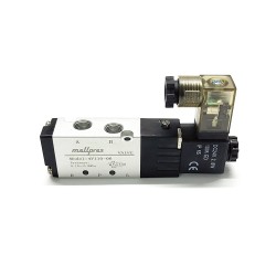 Mellpres 4V110-06 1/8" 5/2" Single Coil Pneumatic Valve 24VDC