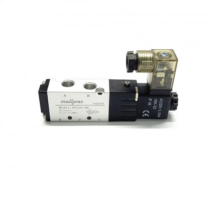Mellpres 4V110-06 1/8 5/2 Tek Bobin Pnömatik Valf  220VAC