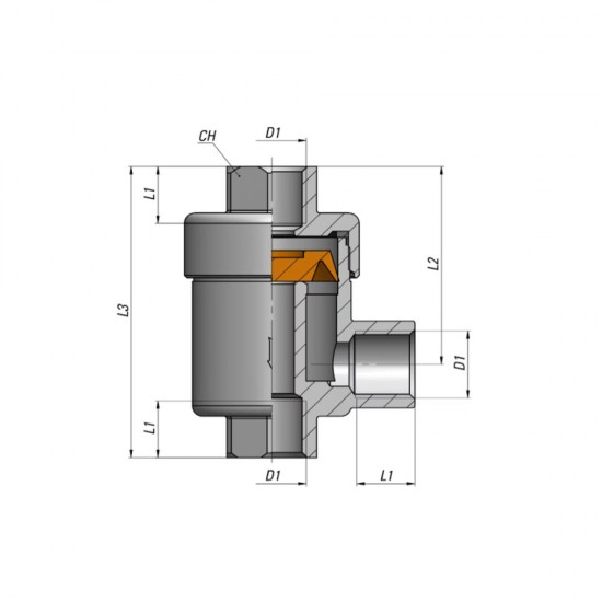 Cmatic MV27 00 18 Çabuk Egzost Valfi PU Contalı Cmatic MV27 00 18 Çabuk Egzost Valfi PU Contalı