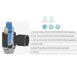 Cmatic MV38 10 38/V Tornavida Tip Teknopolimer Hız Ayar Valfi Cmatic MV38 10 38/V Tornavida Tip Teknopolimer Hız Ayar Valfi