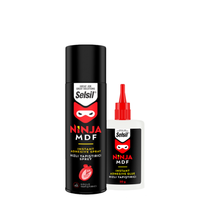 Selsil Ninja Mdf Hızlı Yapıştırıcı 400ML + 100G Shrink Selsil Ninja Mdf Hızlı Yapıştırıcı 400ML + 100G Shrink