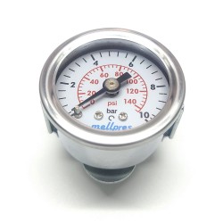 Pano Tip Manometre 040 / 10 Bar Arkadan Çıkışlı G1/8