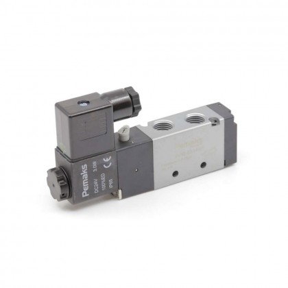Pemaks PV1E Series 1/4" 5/2" Single Coil Directional Valve 220VAC