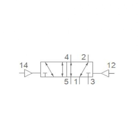 Pemaks PV1H Serisi 5/2-1/4 Hava Hava Solenoid Valf Pemaks PV1H Serisi 5/2-1/4 Hava Hava Solenoid Valf