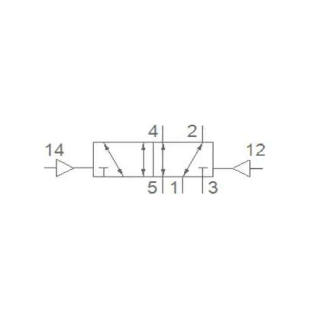 Pemaks PV1H Serisi 5/2-1/4 Hava Hava Solenoid Valf 