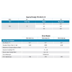 Pemaks PS1R S2 1/2 Regülatör Pemaks PS1R S2 1/2 Regülatör
