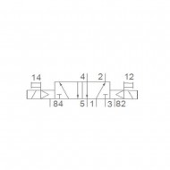 Pemaks PV1 Serisi 5/2-1/8 Çift Bobin Solenoid Valf 24VDC