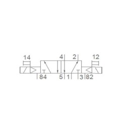 Pemaks PV1 Serisi 5/2-1/8 Çift Bobin Solenoid Valf 24VDC Pemaks PV1 Serisi 5/2-1/8 Çift Bobin Solenoid Valf 24VDC