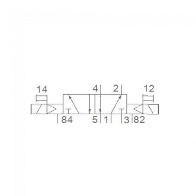 Pemaks PV1 Serisi 5/2-1/8 Çift Bobin Solenoid Valf 24VDC Pemaks PV1 Serisi 5/2-1/8 Çift Bobin Solenoid Valf 24VDC