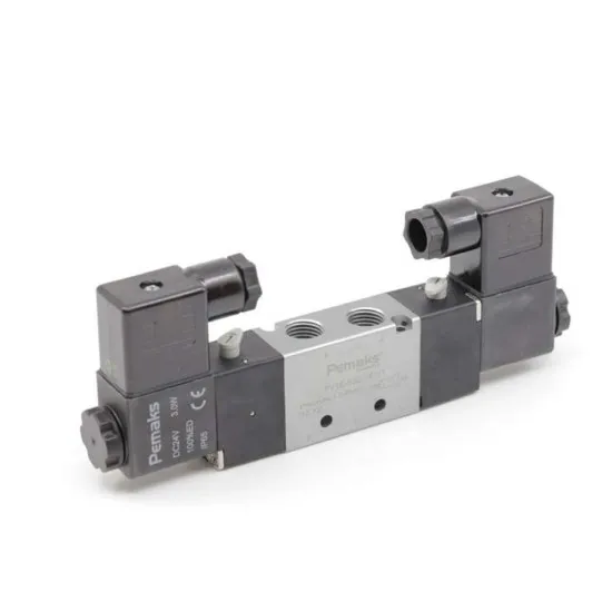 Pemaks PV1 Serisi Solenoid Valf Çift Bobin Kapalı Merkez 5/3-1/4 220VAC Pemaks PV1 Serisi Solenoid Valf Çift Bobin Kapalı Merkez 5/3-1/4 220VAC