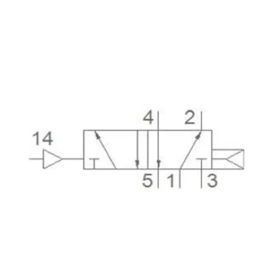 Pemaks PV1H Serisi 5/2-1/2 Hava Hava Solenoid Valf Pemaks PV1H Serisi 5/2-1/2 Hava Hava Solenoid Valf