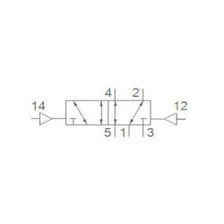 Pemaks PV1H Serisi  5/2-1/8 Hava Hava Solenoid Valf Pemaks PV1H Serisi  5/2-1/8 Hava Hava Solenoid Valf
