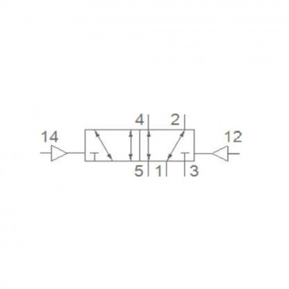 Pemaks PV1H Serisi  5/2-1/8 Hava Hava Solenoid Valf