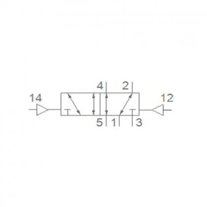 Pemaks PV1H Serisi  5/2-1/8 Hava Hava Solenoid Valf
