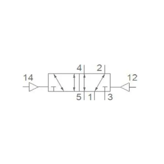 Pemaks PV1H Serisi 5/2-1/8 Hava Hava Solenoid Valf Pemaks PV1H Serisi 5/2-1/8 Hava Hava Solenoid Valf