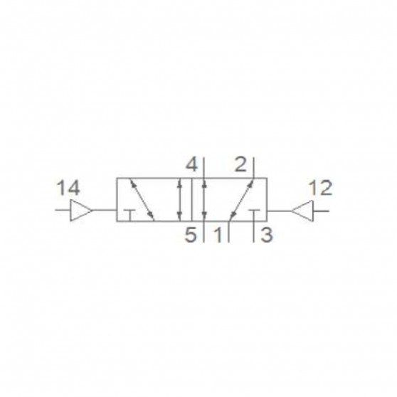 Pemaks PV1H Serisi 5/2-1/8 Hava Hava Solenoid Valf Pemaks PV1H Serisi 5/2-1/8 Hava Hava Solenoid Valf