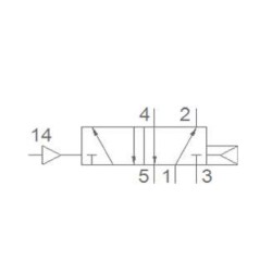 Pemaks PV1H Serisi 5/2-1/8 Hava Yay Uyarılı Solenoid Valf  Pemaks PV1H Serisi 5/2-1/8 Hava Yay Uyarılı Solenoid Valf