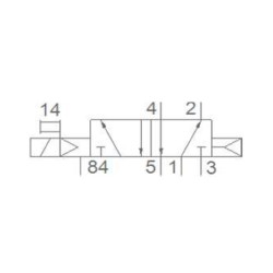 Pemaks PV1E Serisi 5-2-1-2 Tek Bobin Solenoid Valf Pemaks PV1E Serisi 5-2-1-2 Tek Bobin Solenoid Valf