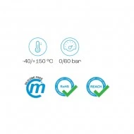 Cmatic RA11 14 38 Pirinç Nikel Kaplı Orantılı Nipel 60 Bar