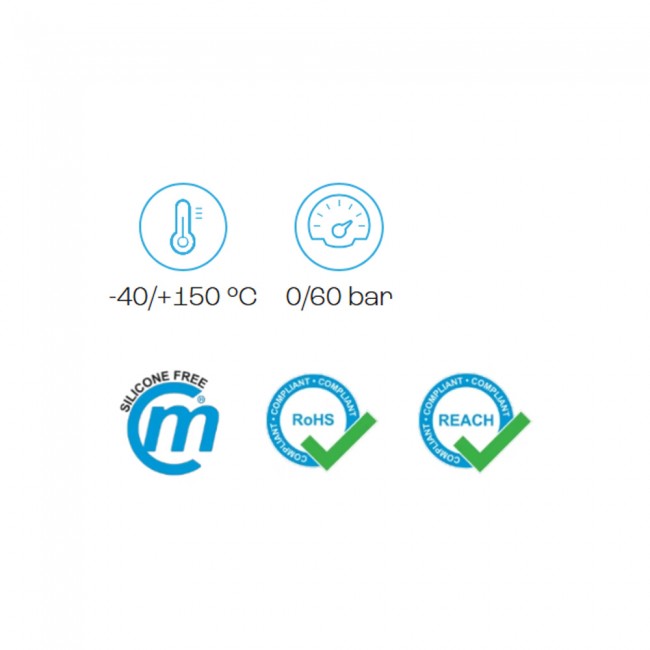 Cmatic RA11 38 38-  Pirinç Nilkel Kaplı Nipel 60 Bar