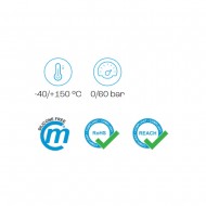 Cmatic RA11 M5 18 Pirinç Nikel Kaplı Orantılı Nipel 60 Bar