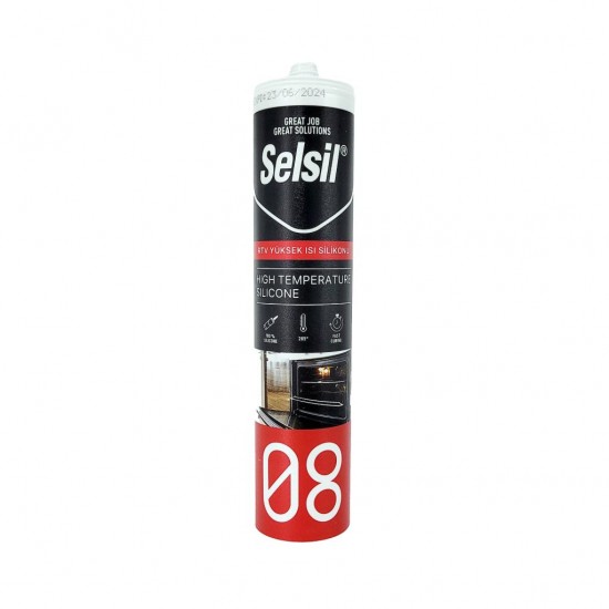 Selsil RTV Yüksek Isı Silikonu 280ml Kırmızı Selsil RTV Yüksek Isı Silikonu 280ml Kırmızı