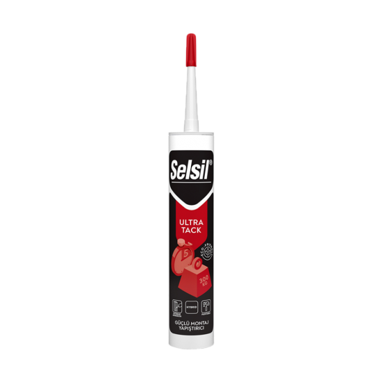 Selsil UltraTack Çok Güçlü Montaj Yapıştırıcı Silikon 290 ML BEYAZ Selsil UltraTack Çok Güçlü Montaj Yapıştırıcı Silikon 290 ML BEYAZ