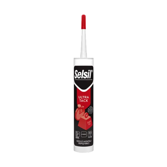 Selsil UltraTack Çok Güçlü Montaj Yapıştırıcı Silikon 290 ML BEYAZ Selsil UltraTack Çok Güçlü Montaj Yapıştırıcı Silikon 290 ML BEYAZ