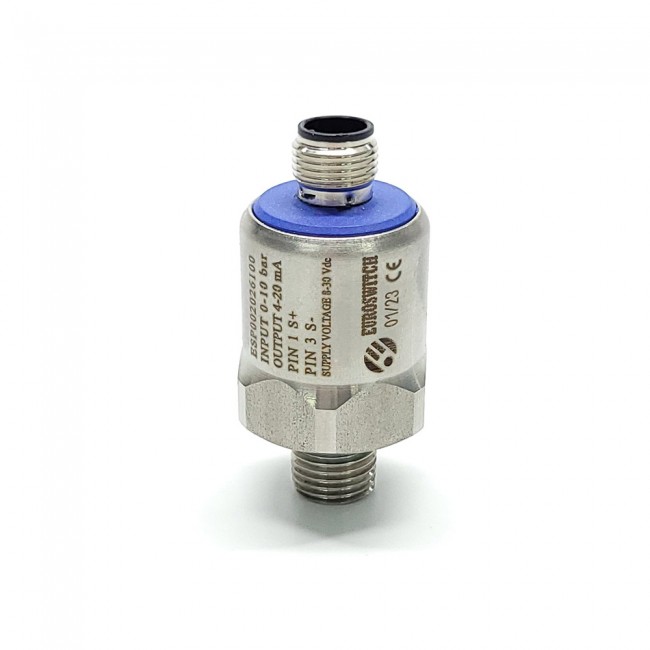 Euroswitch Transmitter 0-10 bar - 4-20mA G 1/4 / M12x1 Konnektör Bağlantılı / FKM ESP002026100 Euroswitch Transmitter 0-10 bar - 4-20mA G 1/4 / M12x1 Konnektör Bağlantılı / FKM ESP002026100