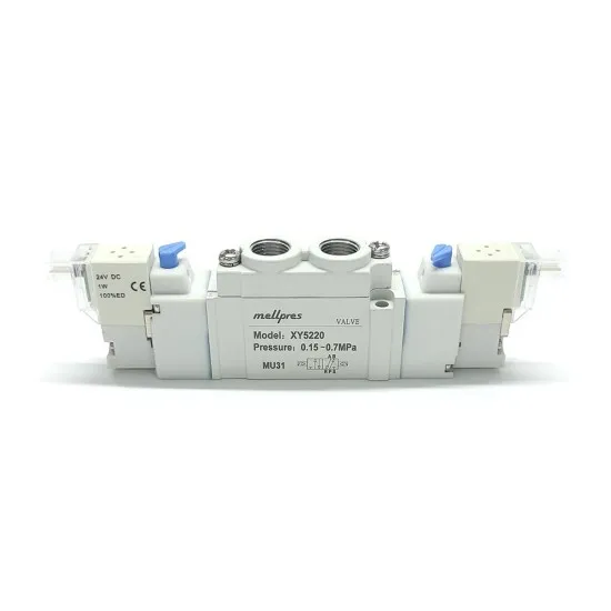 5220A 1/8 5/2 Çift Bobin 24vdc 1mt Kablolu Valf 5220A 1/8 5/2 Çift Bobin 24vdc 1mt Kablolu Valf