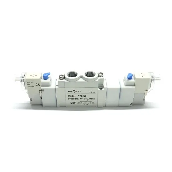 5320A 1/8 5/3 K.M. Çift Bobin 24vdc 1mt Kablolu Valf 5320A 1/8 5/3 K.M. Çift Bobin 24vdc 1mt Kablolu Valf